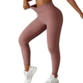 thumbnail image 1 of Pantalones de yoga de cintura alta, ajustados, control de barriga, levantamiento de cadera, leggings elásticos, pantalones para correr, bailar, leopardo, rosa, M, 1 of 7