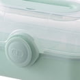 thumbnail image 2 of Caja organizadora de medicina familiar de gran capacidad, botiquín de primeros auxilios para el hogar (verde S) Tmvgtek Libre de BPA, 2 of 9