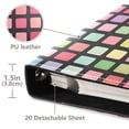thumbnail image 3 of FORMRS 3 Ring Photo Album 4"x6" Self Adhesive Large Capacity PU Leather Cover, Colorful Block Pattern, 3 of 8