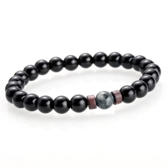 Bracelet Men'S Cuff Bracelets Men'S Bracelet Stone Bead Bracelet Lava Bracelet Men'S Jewelry
