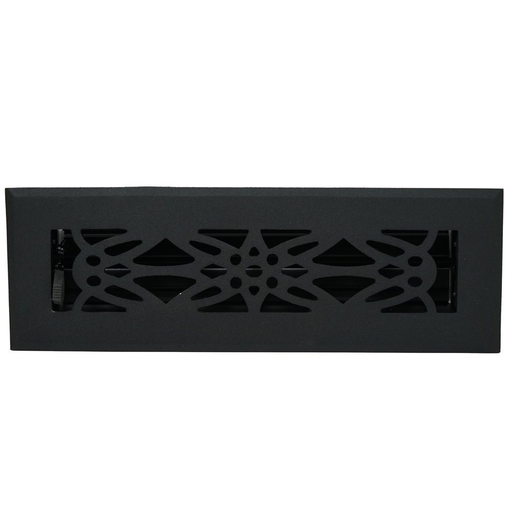 Madelyn Carter Empire Floor and Wall Registers Flat Black (Cast