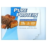 Pure Protein Bar, Chocolate Salted Caramel, 20g Protein, 6 Ct