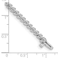 thumbnail image 4 of Finest Gold 14K White Gold Diamond Tennis Bracelet Mounting, 4 of 5