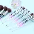 thumbnail image 1 of OULII 10Pcs Makeup Brushes Set Shape Plastic Material Basic Daily Use For Girls, 1 of 4