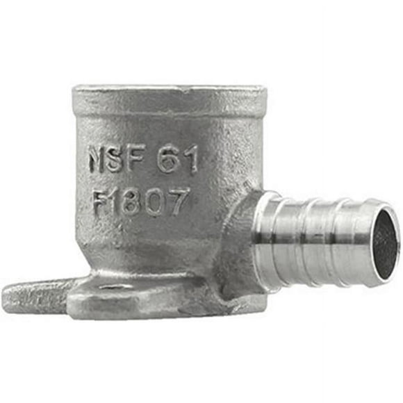 Boshart & Plumbeeze PE-PS-DE07 0.75 x 0.75 Po FPT Coudière en Acier Inoxydable