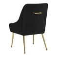 thumbnail image 5 of Maxine Dining Chair Black & Gold Dining Chair, Modern Style, Soft and smooth velvet fabric, Plywood, Indoor Dining, 5 of 5