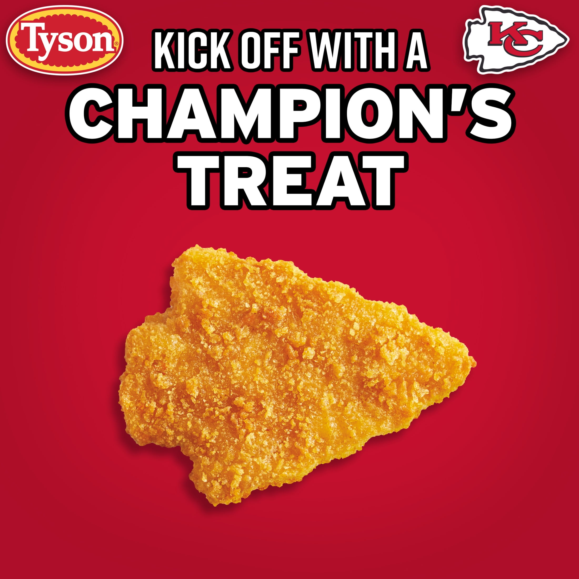 Tyson Chiefs Chicken Nuggets, 64 oz (Frozen, Fully Cooked)