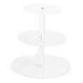 thumbnail image 4 of PTOOTP Clear 3-Tier Acrylic Cupcake Stand Tower for Wedding, Birthday, Party, and Dessert Display, 4 of 8