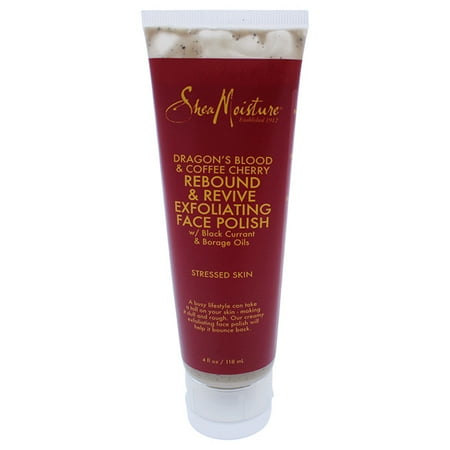 Dragons Blood & Coffee Cherry Rebound & Revive Exfoliating Face Polish by Shea Moisture for Unisex - 4 oz Scrub
