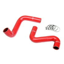 HPS Performance Red 3-ply Reinforced Silicone Radiator Coolant Hose Kit Compatible for 1989-1998 Nissan 240SX with LS Swap, 57-2060-RED