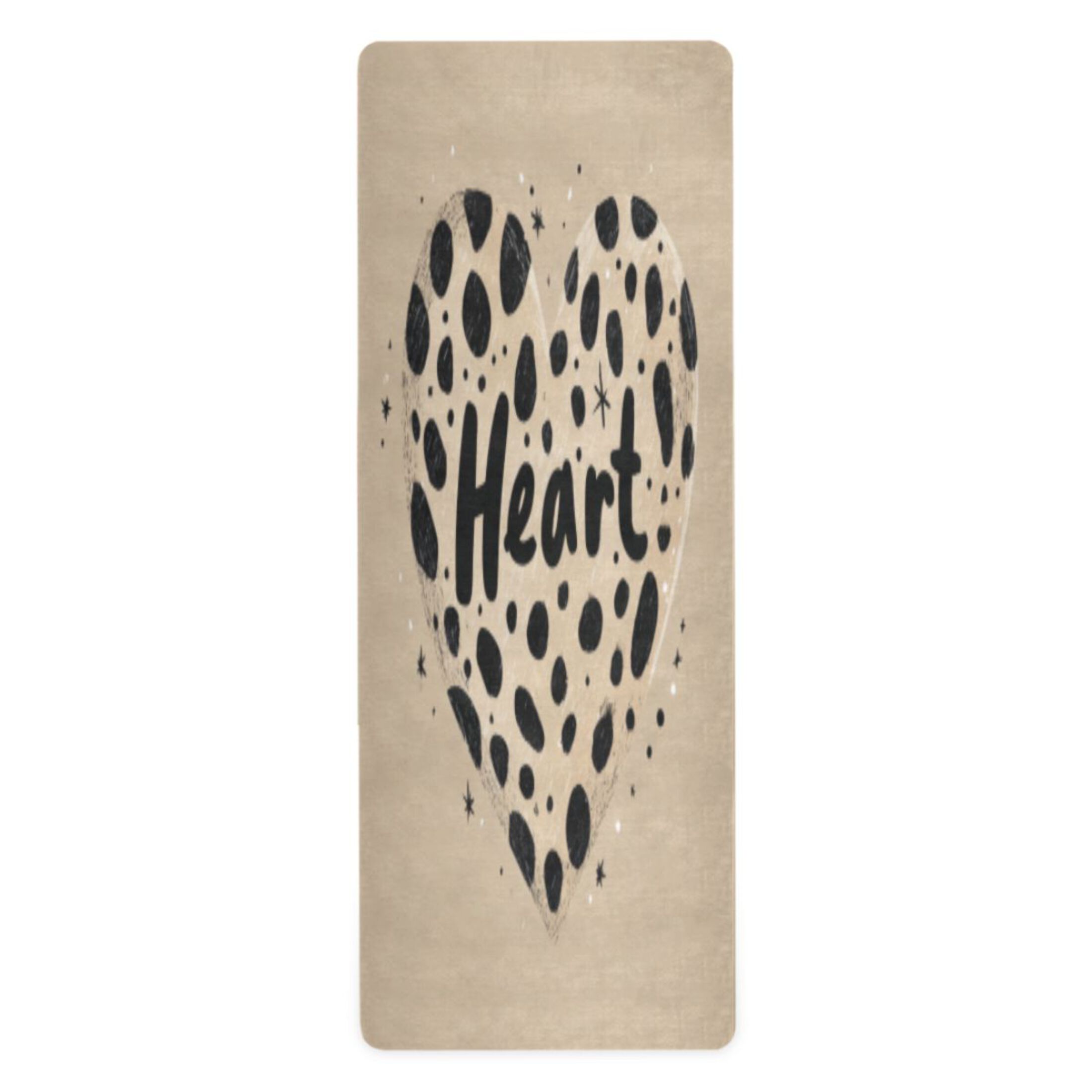 BZSMCE Yoga Mat Women Fitness Mat Star Leopard Heart Pattern