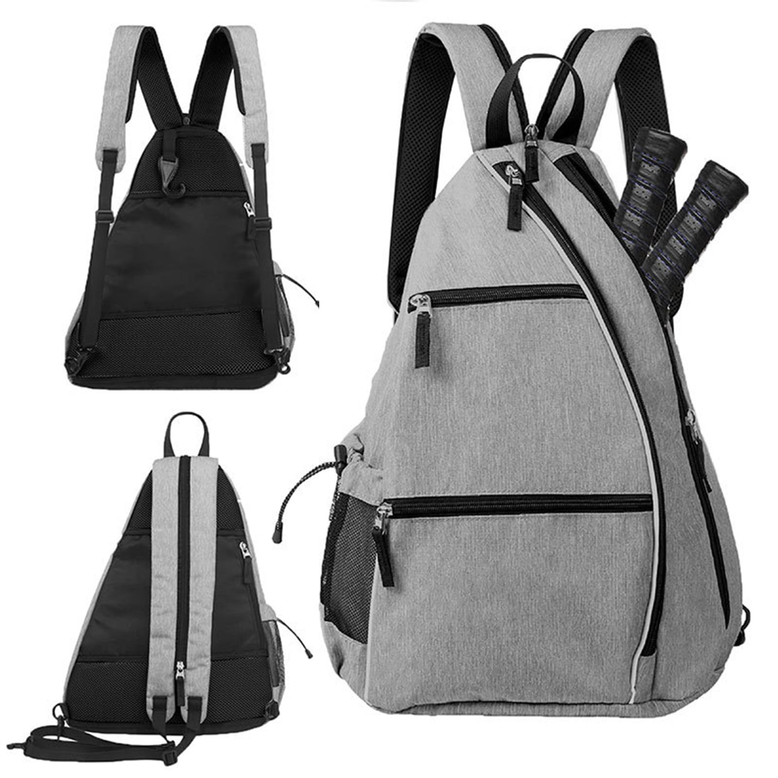 YIFAEUX Pickleball Paddle Backpack Mesh Pocket Adjustable Strap Waterproof Oxford Cloth Outdoor Sports Badminton Table Tennis Racket Storage Bag