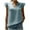Blue tank tops, variant on Wycnly Tank Top for Women Womens Workout Tops Comfy Lightweight Chiffon Jacquard Ruffle Layer Blouses Casual Solid Sleeveless Blouses Girls Sleeveless Shirt