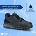 thumbnail image 2 of Shoes For Crews Geo, Men's Slip Resistant Work Shoes, Water Resistant, Black Leather, 2 of 5