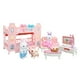 thumbnail image 5 of Juguete Set Casa de Muñecas Conejitos Dormitorio con Literas, Sala con Muebles, Accesorios y Figuras Incluidas, 5 of 5