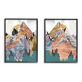 thumbnail image 4 of Stupell Industries Foil Collage Mountain Landscape Abstract Designs Framed Wall Art by Jennifer Goldberger, 4 of 5