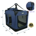 thumbnail image 2 of EliteField 3-Door Folding Soft Dog Crate with Carrying Bag and Fleece Bed (2 Year Warranty), Indoor & Outdoor Pet Home, 2 of 6