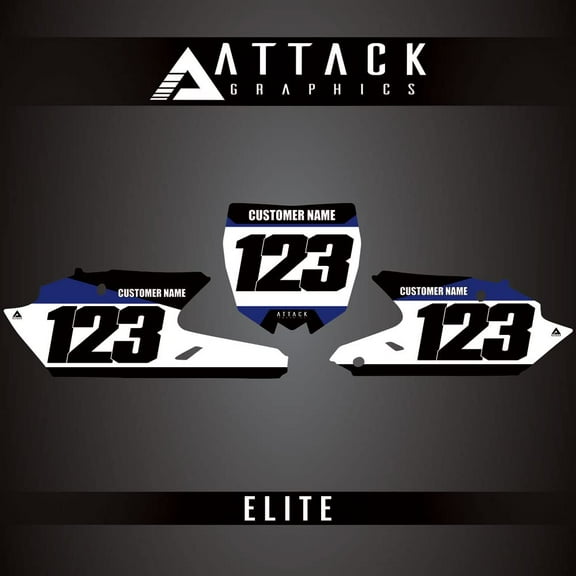 Attack Graphics Elite Restyle Number Plate Backgrounds Cycra Powerflow Body Kit