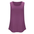 thumbnail image 6 of Timegard Womens Tank Tops Round Neck Sleeveless Loose Comfy Summer Travel Casual Tee Shirts, 6 of 8