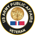 thumbnail image 1 of 3.8 Inch Army Public Affairs Kosovo Veteran Decal, 1 of 1