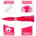 thumbnail image 2 of BLUEWING Lot of 10 Shell Squid Fishing Lures Trolling Squid Skirt with Float Inside Soft Bulb Squid Saltwater Fishing Baits for Tuna and Gamefish Pink 23cm / 9inch, 2 of 6