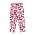 thumbnail image 6 of Uemuo Tulips Flowers Pattern Women's Wide Leg Palazzo Lounge Pants with Pockets Light Weight Loose Comfy Casual Pajama Pants-Medium, 6 of 9