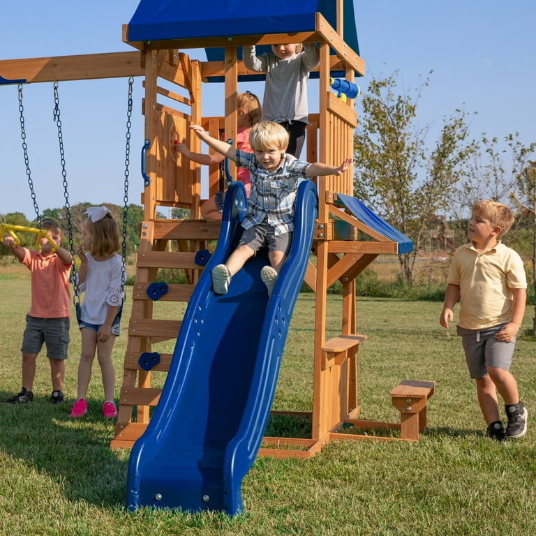 Backyard Discovery Aurora Wooden Cedar Swing Set, 53 OFF