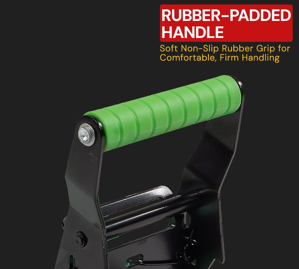 thumbnail image 5 of 4 Pack 2" x 16' Green E-Track Ratchet Tie Down Straps, 1,500 lbs WLL, 4,500 lbs BS, Spring-Loaded Double Stud E-Fittings for Enclosed Trailers & Trucks, Padded Handles & Storage Bag, 5 of 17