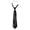 Black, variant on Unisex Punk Metal Chain Tie Necktie, Cravate Pour Femme & Men, Accessories for Business, Prom & Party 1PC Navy