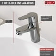 thumbnail image 2 of Delta 573LF-PP Modern, Single Handle Project-Pack Bathroom Faucet, WithPopUp Chrome, 2 of 4