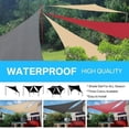 thumbnail image 4 of Toldo triangular impermeable y resistente al sol, vela de sombra para exteriores, para jardín, patio, piscina, camping, picnic., 4 of 13