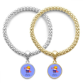 thumbnail image 1 of Infante Proposal Scribble Ingenuity Lover Bracelet Bangle Pendant Jewelry Couple Chain, 1 of 3