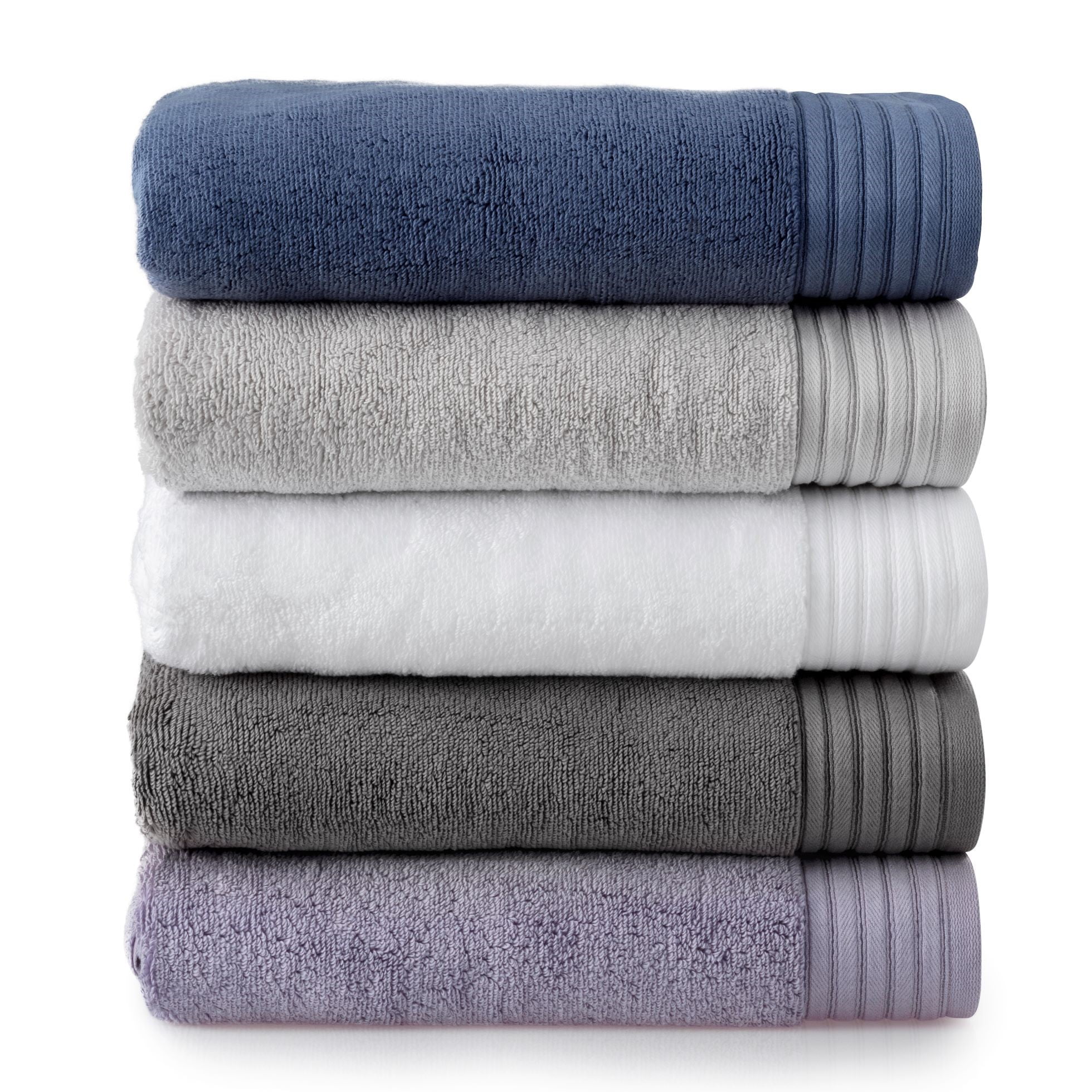 Hotel Style Egyptian Cotton 4 Piece Towel Set 2 Hand Towels 2 Washcloths White Walmart Com Walmart Com