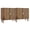 Walnut(4 Doors), variant on Semiocthome Sideboard Buffet Cabinet with 1 Shelf and Line Groove Design, Kitchen, Walnut