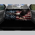 thumbnail image 3 of POLERO American Flag Eagle Print Car Seat Covers with SUV Truck, Easy to Install Waterproof Backseat Protectors(2 Pcs Set), 3 of 7
