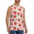 thumbnail image 2 of Bixox Men's Strawberries Printed Shirt Sleeveless Fitness Tank Top-XX-Large, 2 of 5