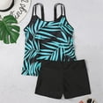 thumbnail image 6 of ibuvkizy Women Bikini Swim Top Tankinis Swimsuits for Women,Conservative Print Strappy Back Set Two Piece Swimsuits Swimdress Padded Swimsuit Tops Ladies Girls Summer, 6 of 7