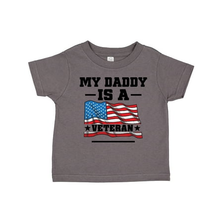 

Inktastic My Daddy is a Veteran Gift Toddler Boy or Toddler Girl T-Shirt