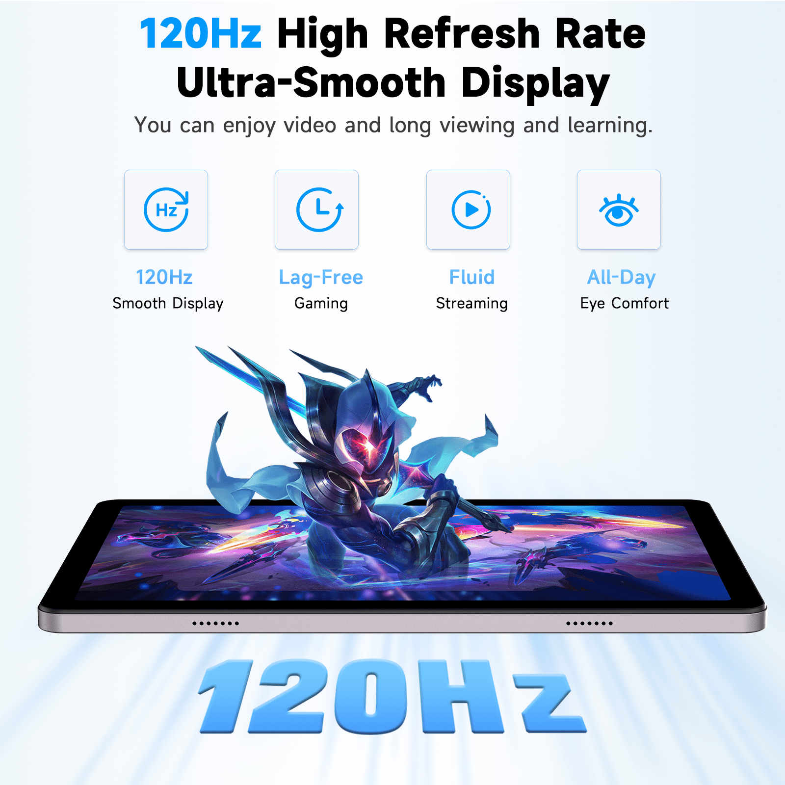 Froura AOC 10.1" Android 16 Tablet, 24GB(4+20)RAM, 128GB ROM, 1TB Expand, Octa-Core Processor up to 9.6GHz, WiFi & Bluetooth5.3, 6000mAh with Dual Camera, IPS Display, Black