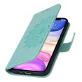 thumbnail image 6 of Dteck Wallet Case for iPhone 11 6.1", Shockproof Magnetic Flip Kickstand Embossed Pattern PU Leather Card Slots Protective Cover with Hand Strap For iPhone 11,Green, 6 of 11
