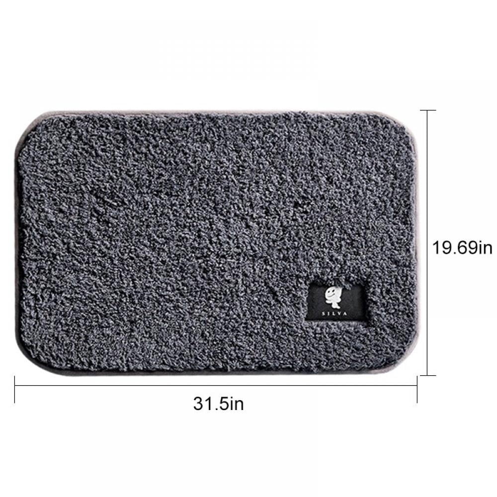 Soft Luxurious Shaggy Microfiber Bath Rug Padded with Thick Memory Foam ...