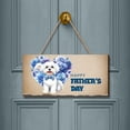 thumbnail image 2 of Maltese Proud Dad Happy Father's Day Landscape Wood Sign Maltese Dog Lover Gifts Idea Hanging Wall Home Decor - 02008, 2 of 5
