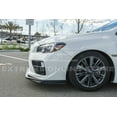 thumbnail image 6 of Replacement For 2015-2017 Subaru WRX & STi JDM Varis Style Polypropylene Primer Black Front Bumper Lower Lip Spoiler Ground Effects, 6 of 12