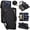 Black, variant on For iPhone 15 Pro RFID Blocking Wallet Case, Crossbody Purse Phone Case with 9 Card Slots, Zipper Pocket & Detachable Strap,Purple,For iPhone 15 Pro