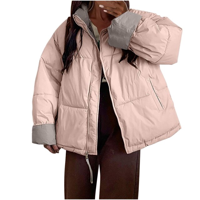 Birdeem Womens Winter Long Sleeve Solid Color Button Pockets Retro Loose Thicken Coat Top