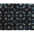 thumbnail image 4 of oneOone Georgette Viscose Teal Blue Fabric Geometric Ethnic Fabric For Sewing Printed Craft Fabric By The Yard 42 Inch Wide, 4 of 4