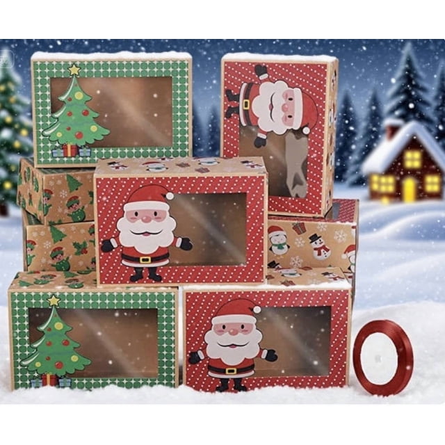 Jienlioq Christmas Decorations Indoor Outdoor Merry Christmas Surprise Box Gift Box Creating Surprising Gift Red Envelope Bouncing Romantic Gift Box