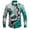 Mint Green, variant on KANG Men's Christmas Fashion 3d Printed Casual Holiday Carnival Button Lapel Long Sleeved Shirt