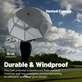 thumbnail image 3 of Weatherman Umbrella - Golf Lite Umbrella Large Oversize Windproof for Golf Bag Push Cart w/ UV Protection - Waterproof Heavy Duty Umbrellas for Rain Sun - Resists Up to 55 MPH Winds (White, 66 inch), 3 of 8
