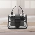 thumbnail image 3 of HEVIRGO PVC Clear Tote Bag Waterproof 2 In 1 Belt Buckle Closure Clear Purse for Daily Life, 3 of 10